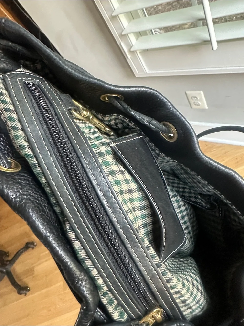 GHURKA LUXURY BLACK LEATHER BACKPACK